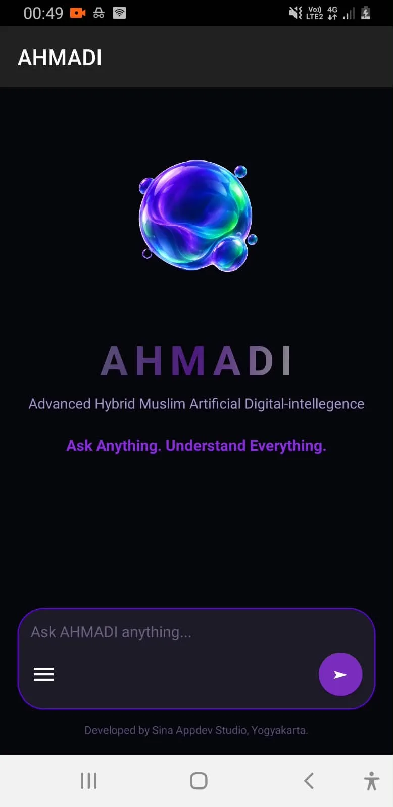AHMADI (ADVANCE HYBRID MUSLIM ARTIFICIAL-INTELLEGEN