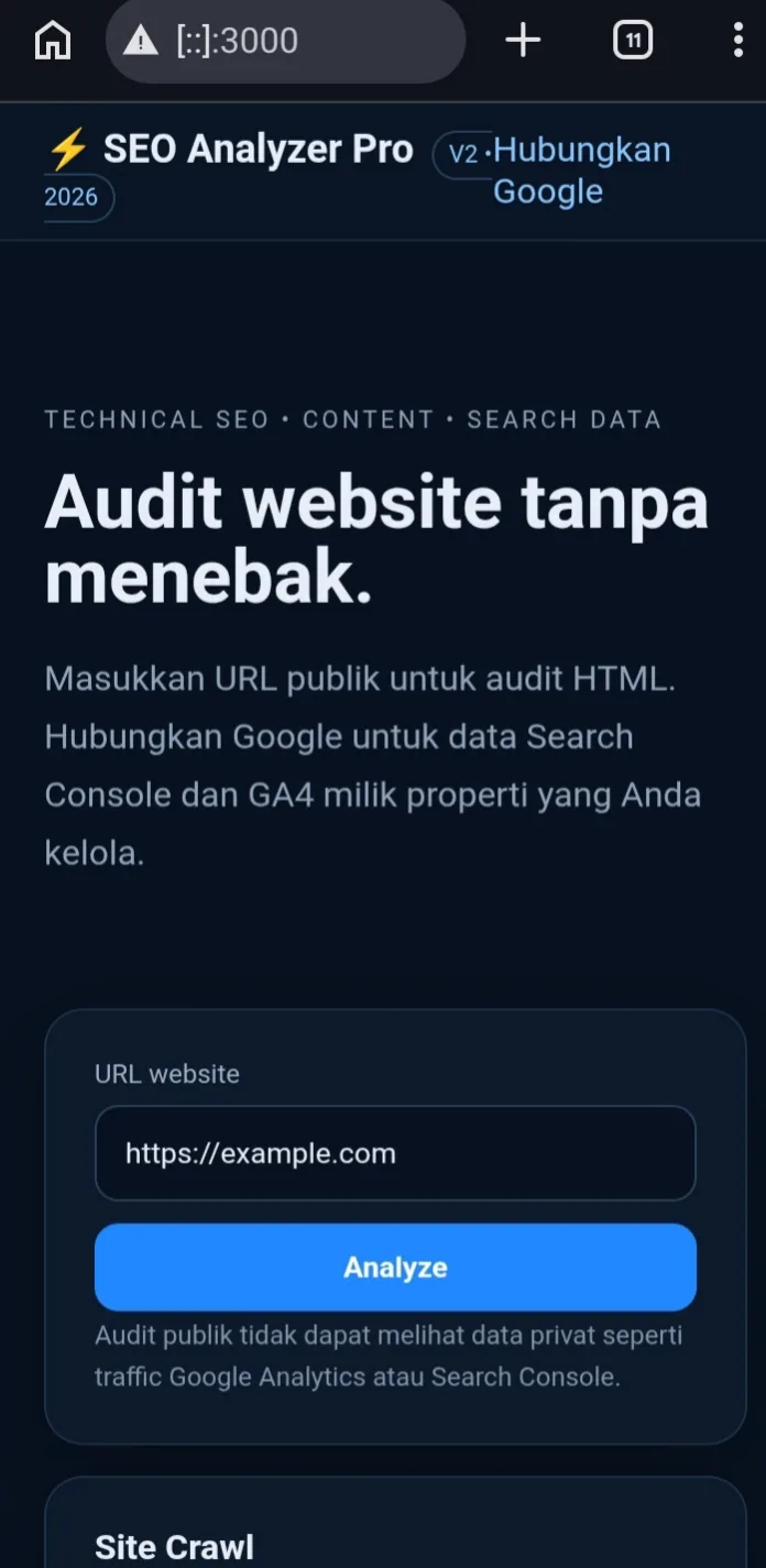 SEO Analyzer Pro – Website SEO Audit Tool