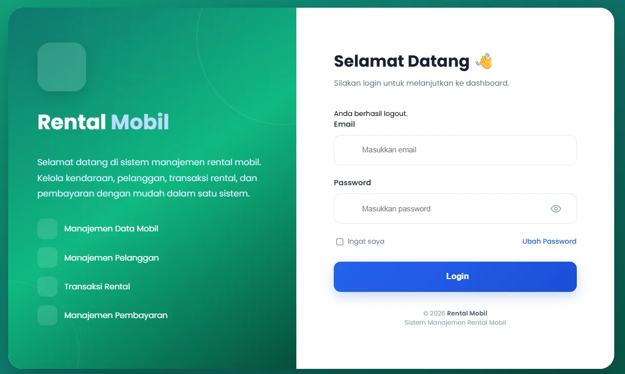 Aplikasi Rental Mobil